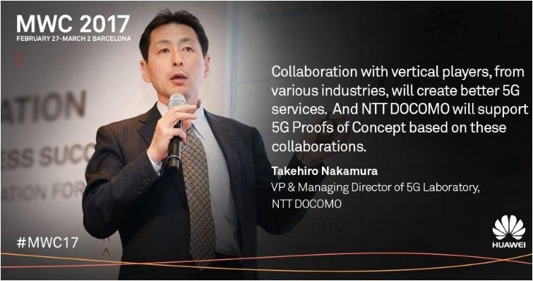 NTT Docomo 5G at MWC 2017