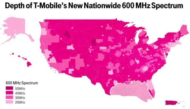 T-Mobile 600 MHz spectrum