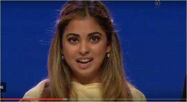 Isha Ambani at JioPhone launch