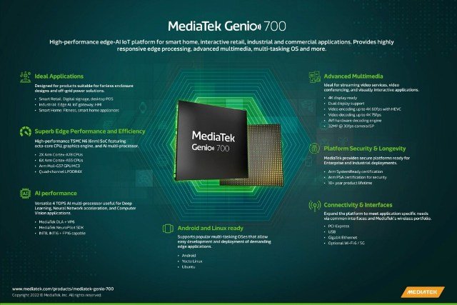 MediaTek Genio 700 chipset