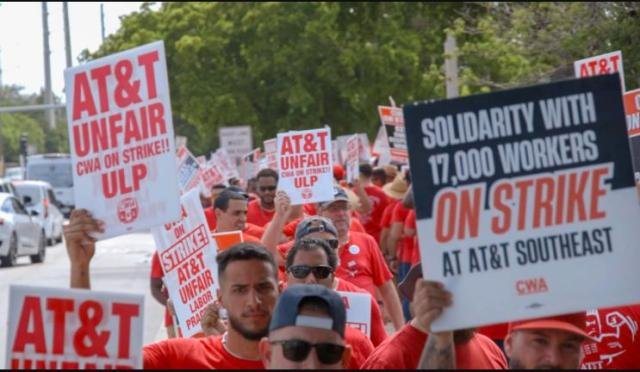 AT&T workers strike in August 2024