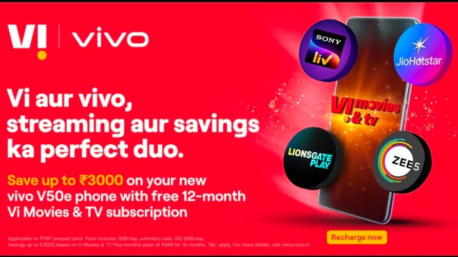 V50e OTT Bundle for Vodafone Idea customers