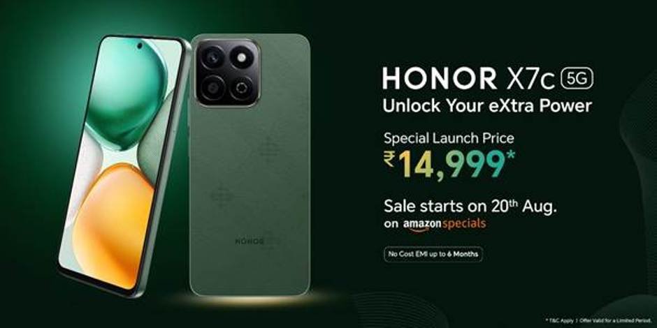 HONOR X7c 5G smartphone India launch