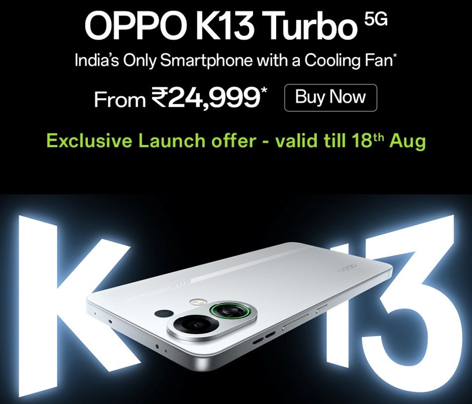 Oppo K13 Turbo 5G smartphone