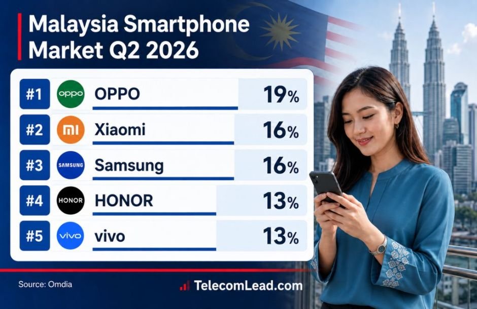 Malaysia smartphone market share Q2 2026